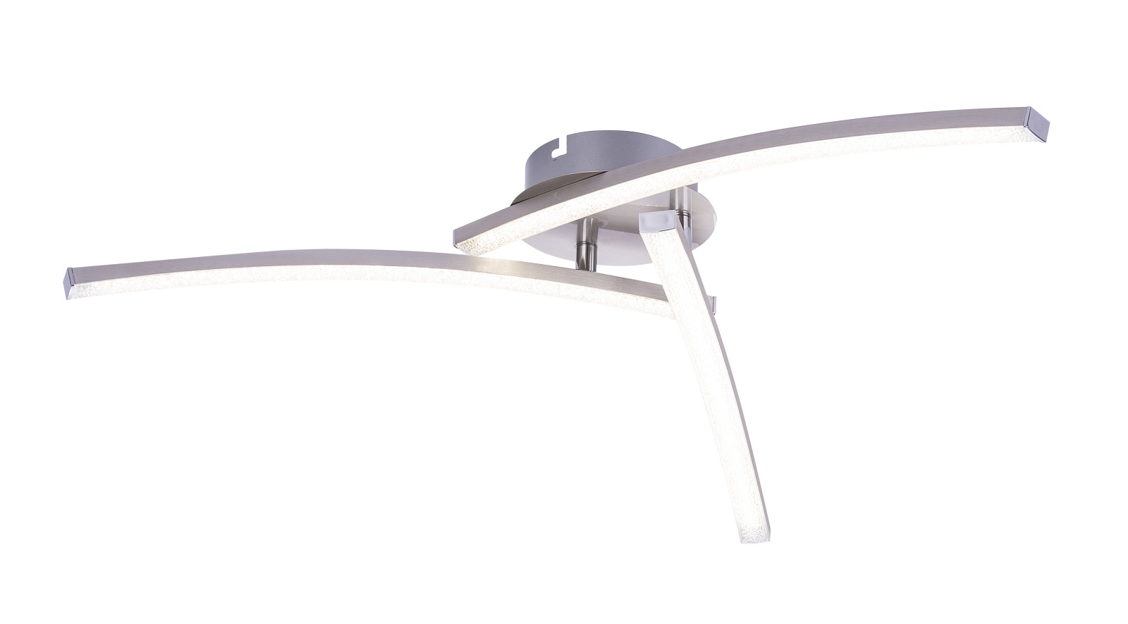 Plafoniera LED, 1 x 18 W, nichel mat, plastic  Globo Tansy