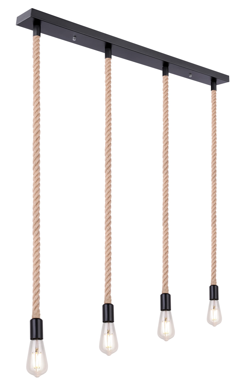 Plafoniera, 4 x 60 W, maro si negru, metal • Globo Ulleu