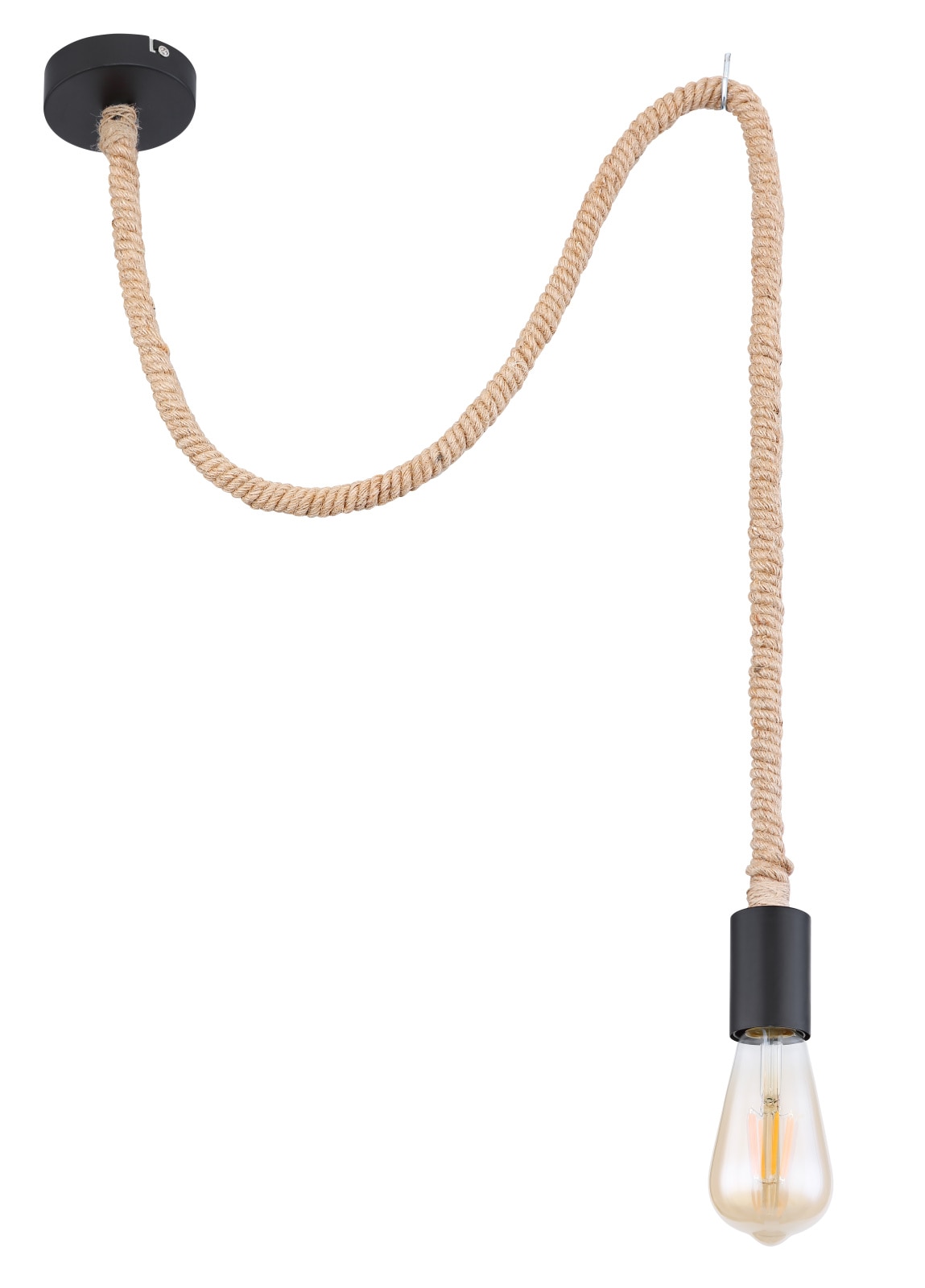 Lustra tip pendul, Negru, 60 W, 1 x E27  Globo Brown