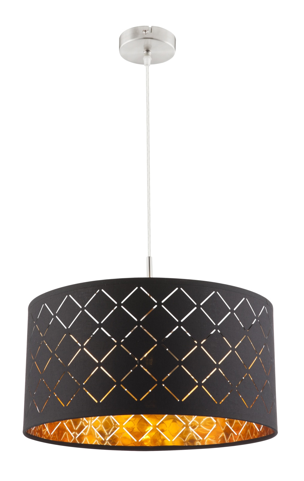 Lustra tip pendul, Negru/Auriu, 60 W, 1 x E27  Globo Clarke