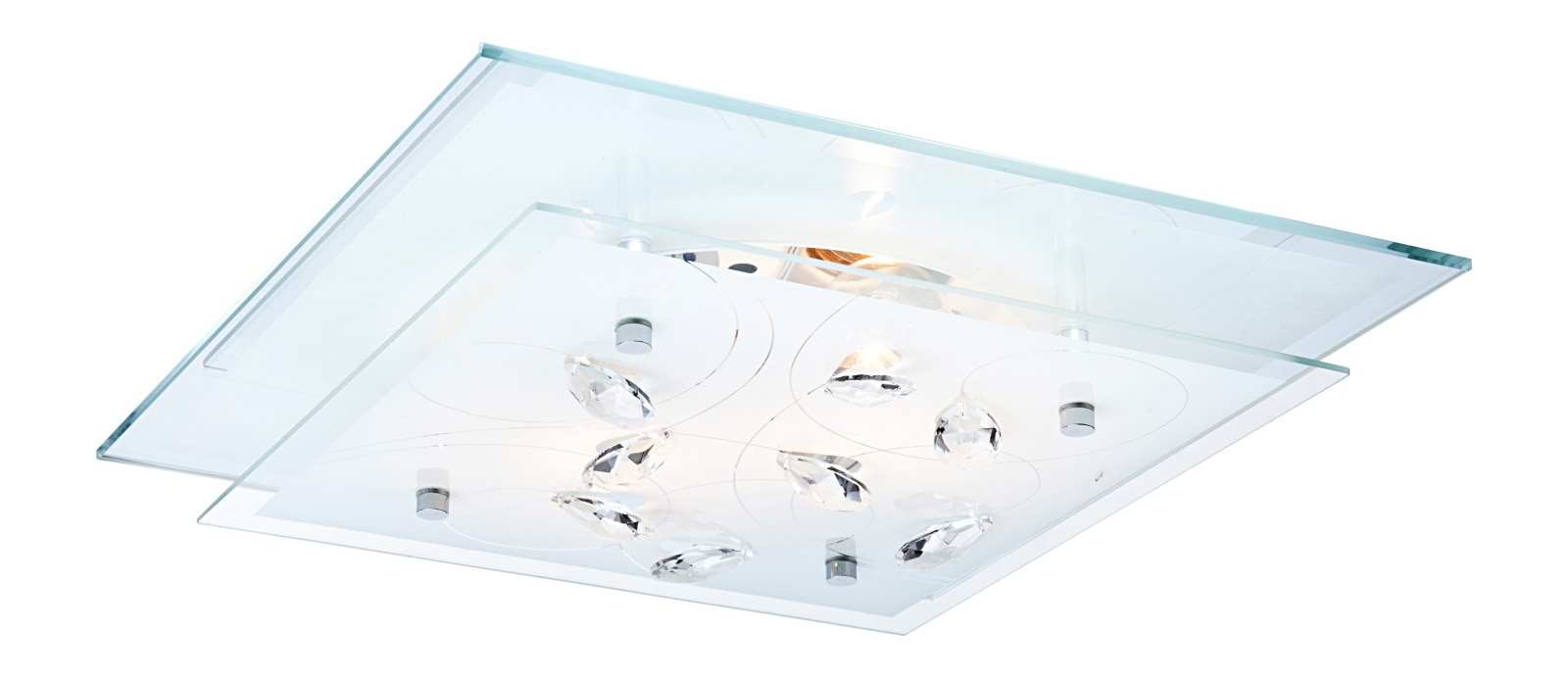 Aplica incandescent, 2 becuri, E27, 80 W  Globo Lighting Jasmina