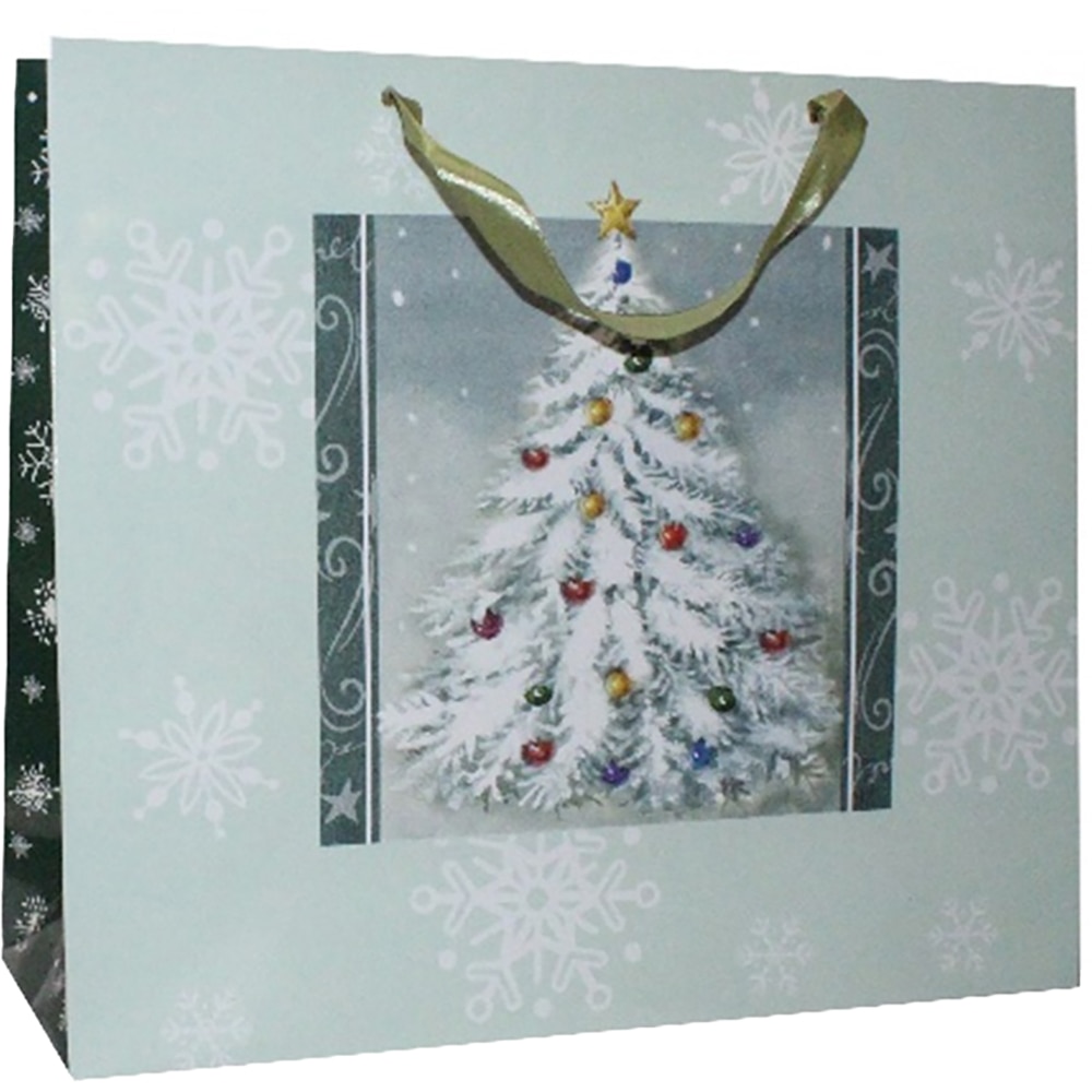 Punga cadou Brad, marime X, 40 x 35 x 14 cm, multicolor