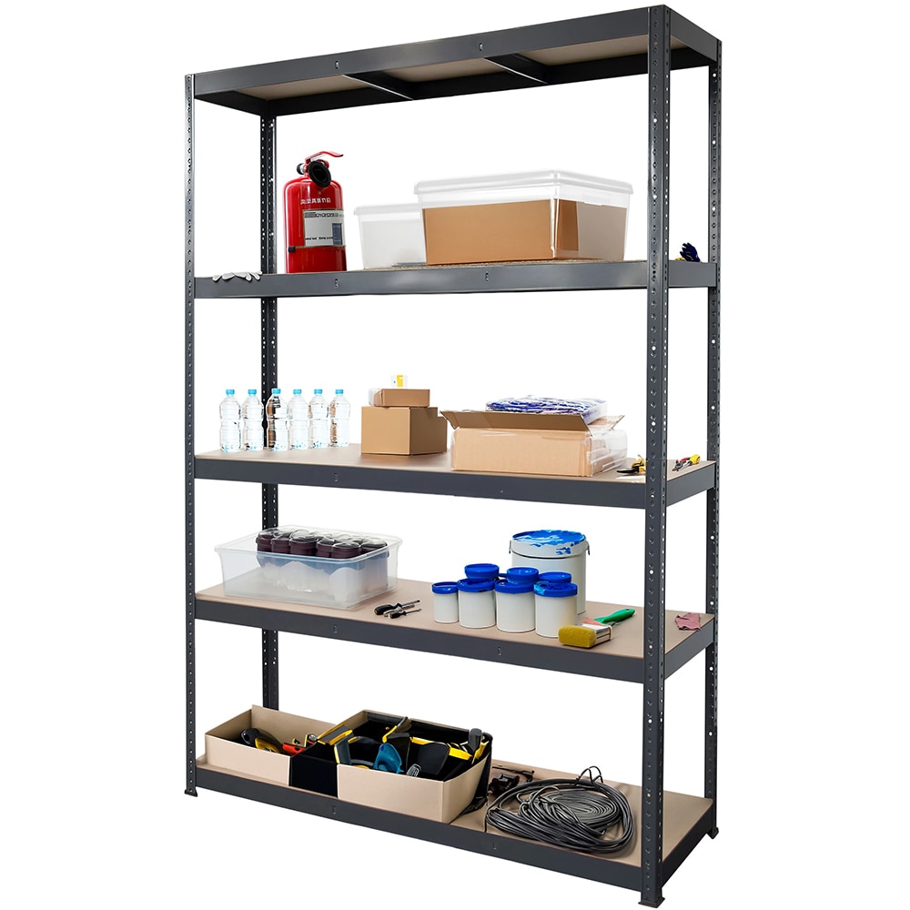 Raft 5 polite, 179 x 120 x 40 cm, metalic, gri