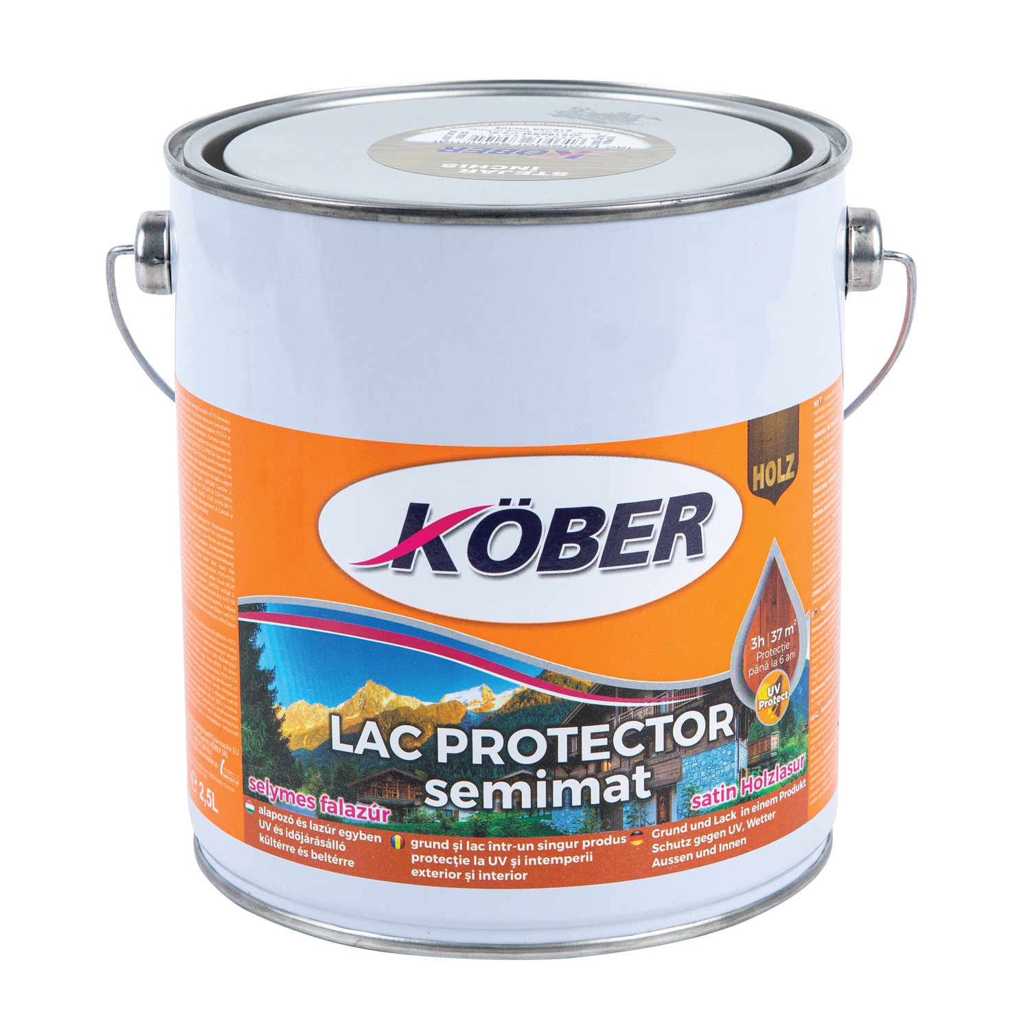 Lac pentru lemn, stejar, 2.5 l  Kober