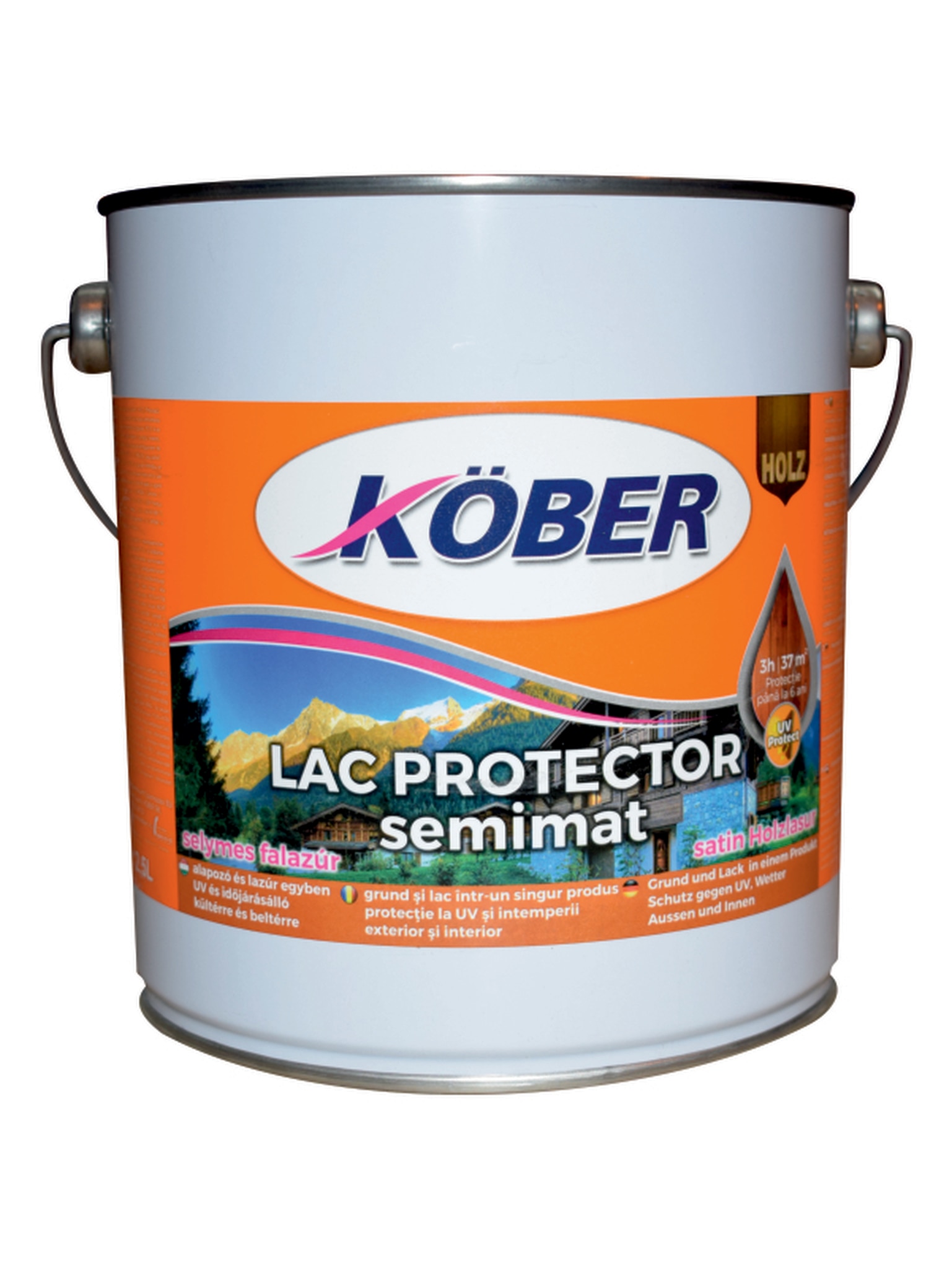 Lac pentru lemn, maslin, 2.5 l  Kober