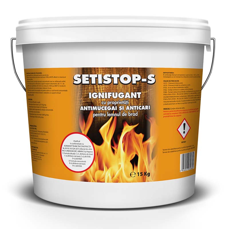 Ignifugant pentru lemn, 15 kg  Setistop
