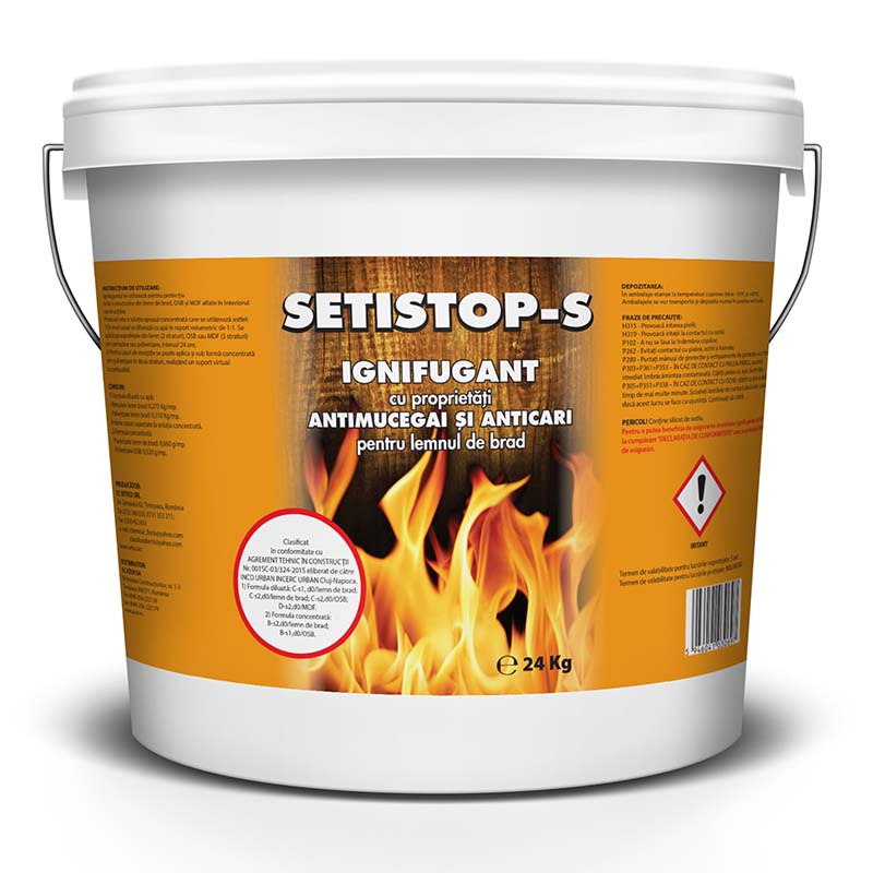 Ignifugant pentru lemn, 24 kg  Setistop