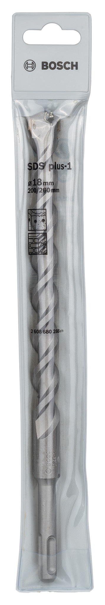 Burghiu SDS-Plus-1, 18 x 200 x 260 mm  Bosch