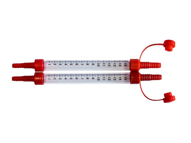 Set 2 fiole pentru furtun nivel. 15 cm • LumyTools, Standard