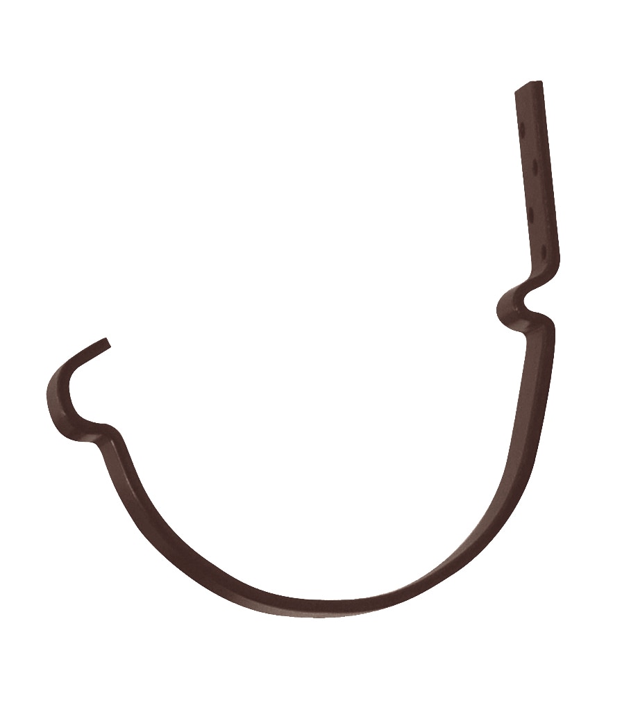 Carlig jgheab L 0.08 m, D 150 mm, maro inchis  Bravo