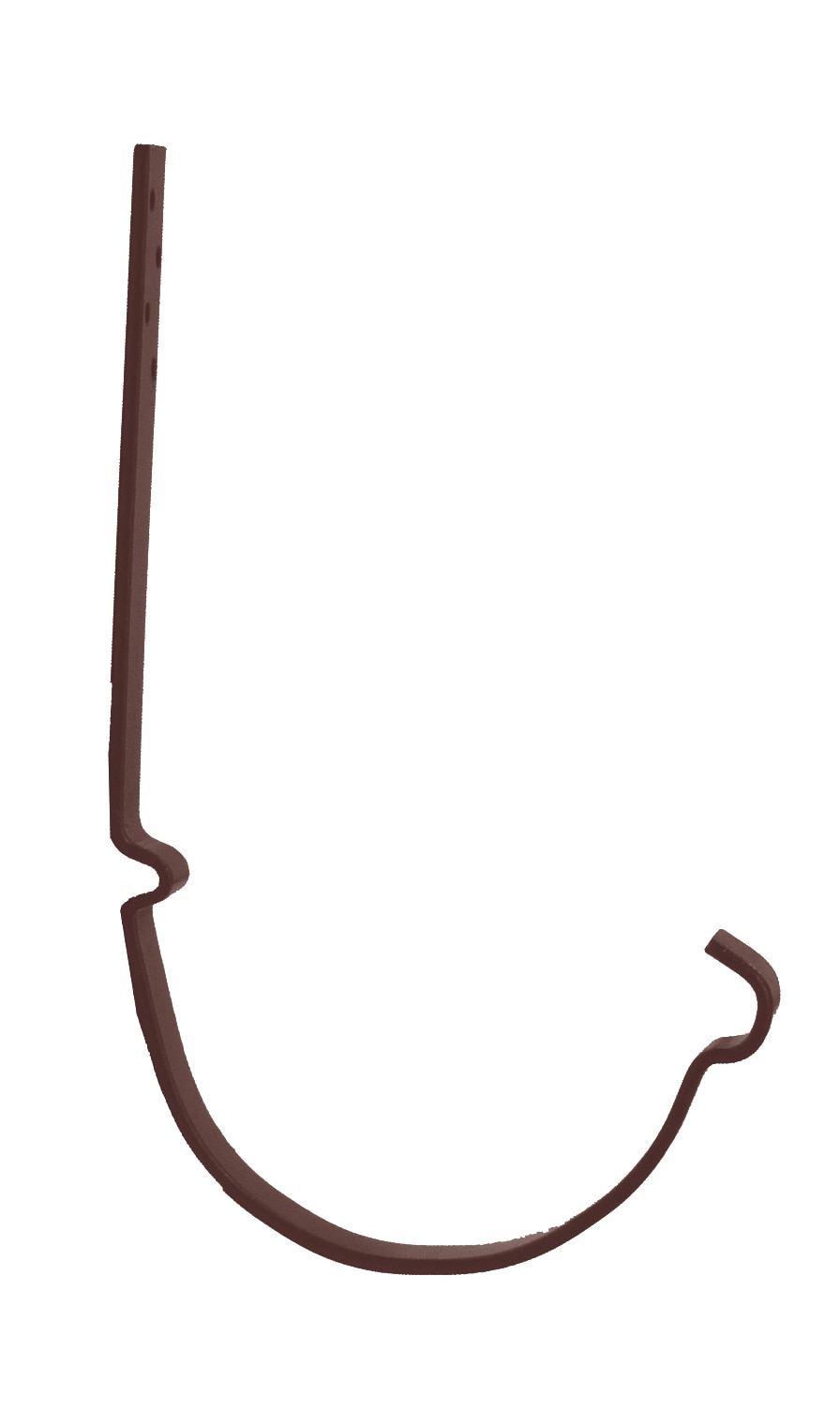 Carlig jgheab L 0.20 m, D 150 mm, maro inchis  Bravo