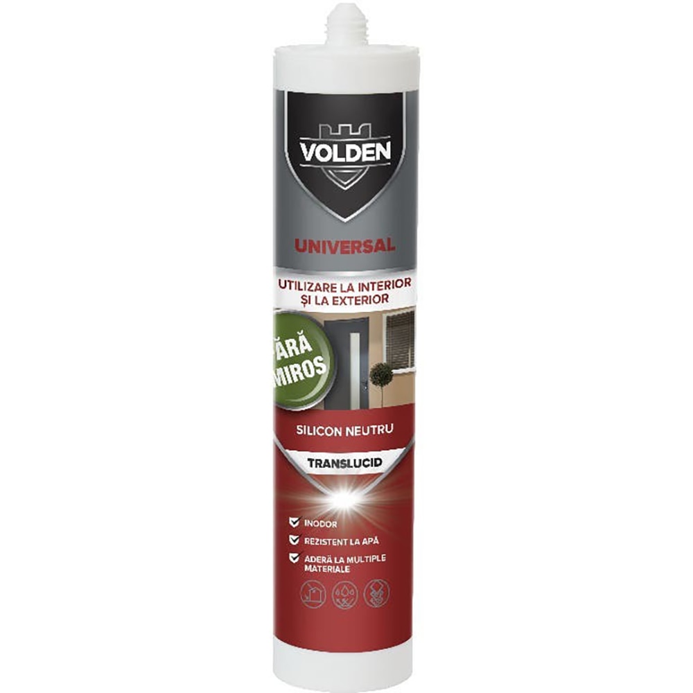 Silicon universal aplicare pistol VOLDEN, translucid, 280 ml