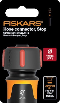 Conector furtun stop 19 mm • Fiskars