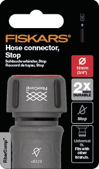 Conector furtun cu stop 19 mm • Fiskars