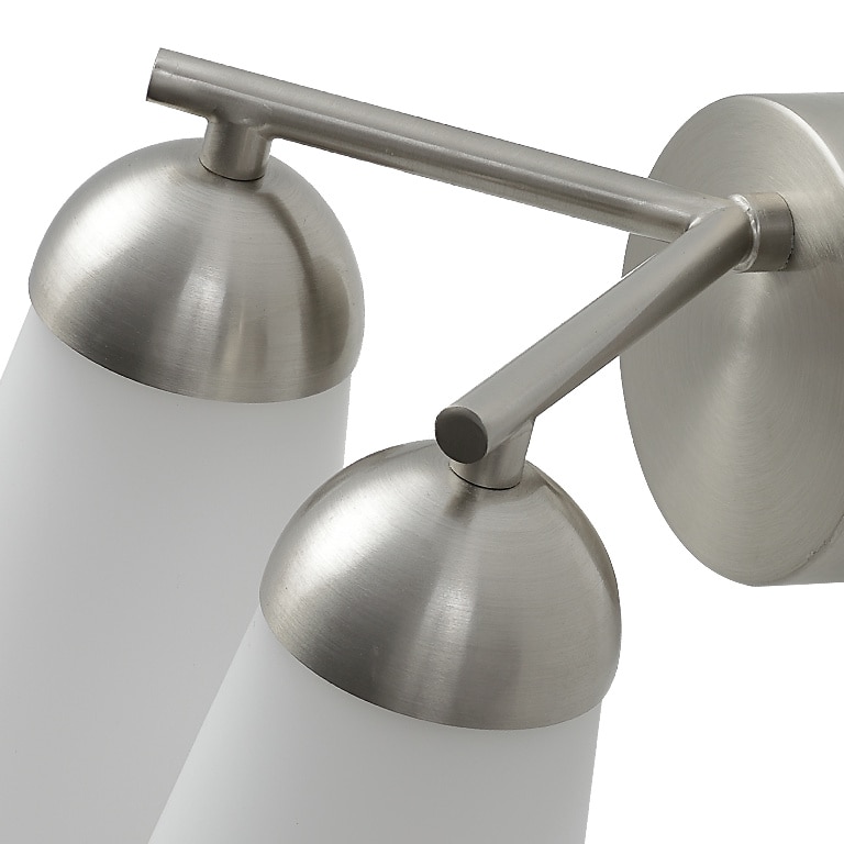 Aplica GOODHOME Dudhon, 2 x 4.2W, IP44, alb-argintiu