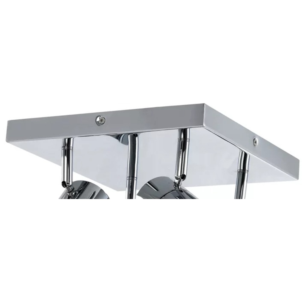 Aplica Tellot GoodHome, 4 GU10, IP44, metal, argintiu