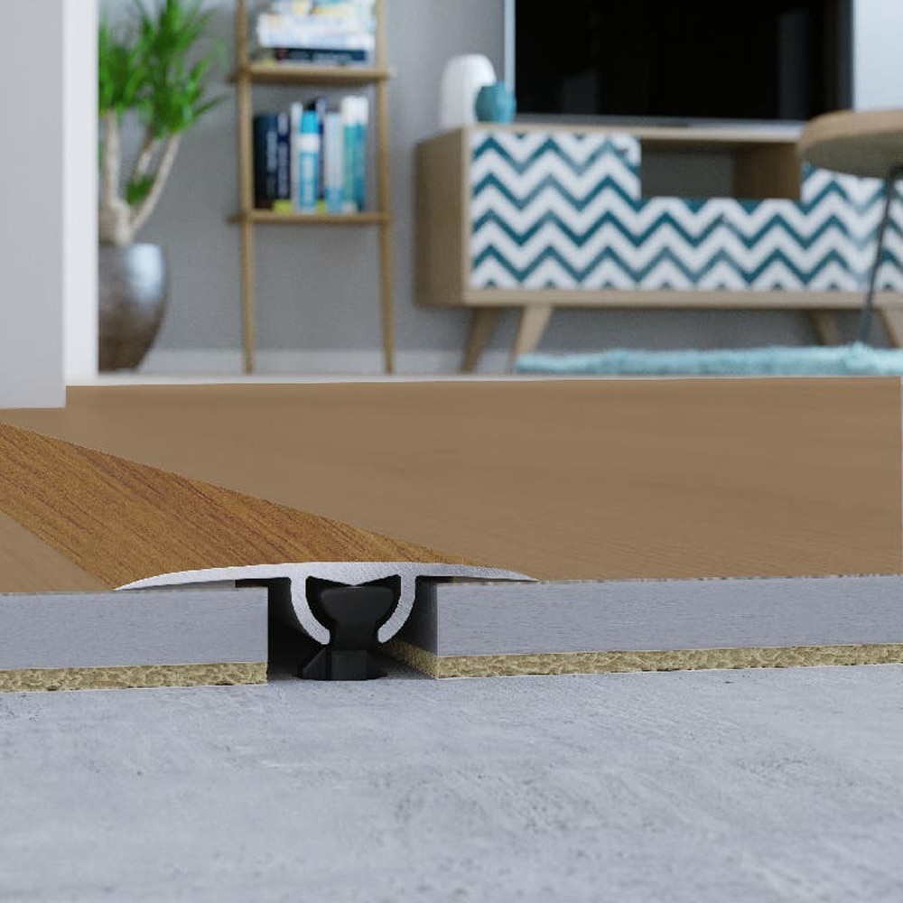 Profil de trecere parchet GOODHOME, aluminiu, 30 x 930 mm, maro