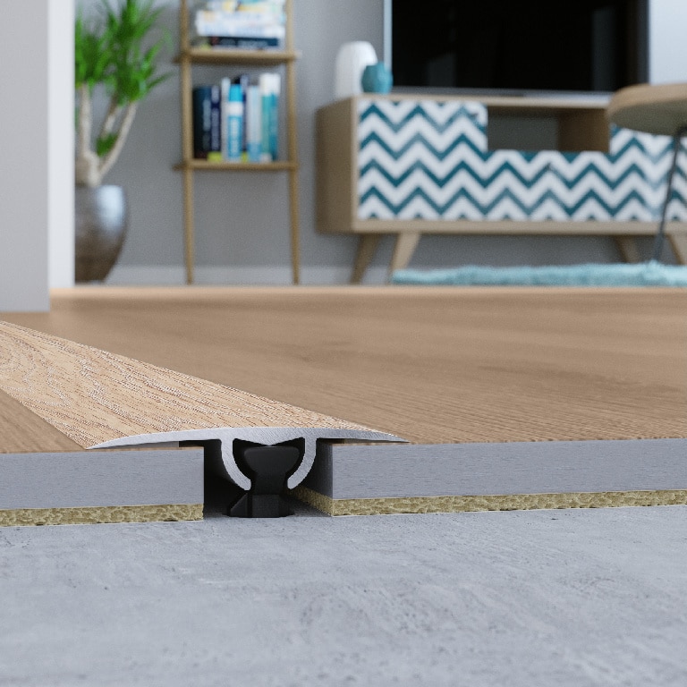 Profil de trecere GoodHome, aluminiu, cu efect de lemn, bej, 3 x 93 cm