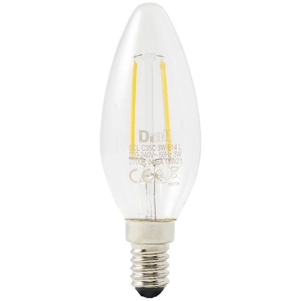 Bec LED DIALL, E14, 1.8W, 250lm, 2700K