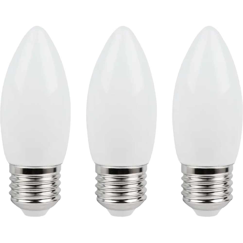 Set 3 becuri LED C35 DIALL, E27, 3.4W, 470 lm, 2700K, lumina calda