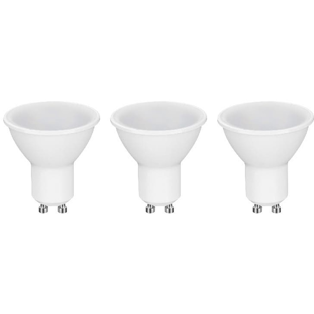 Set 3 becuri LED DIALL, GU10, 4.5W, 4000K