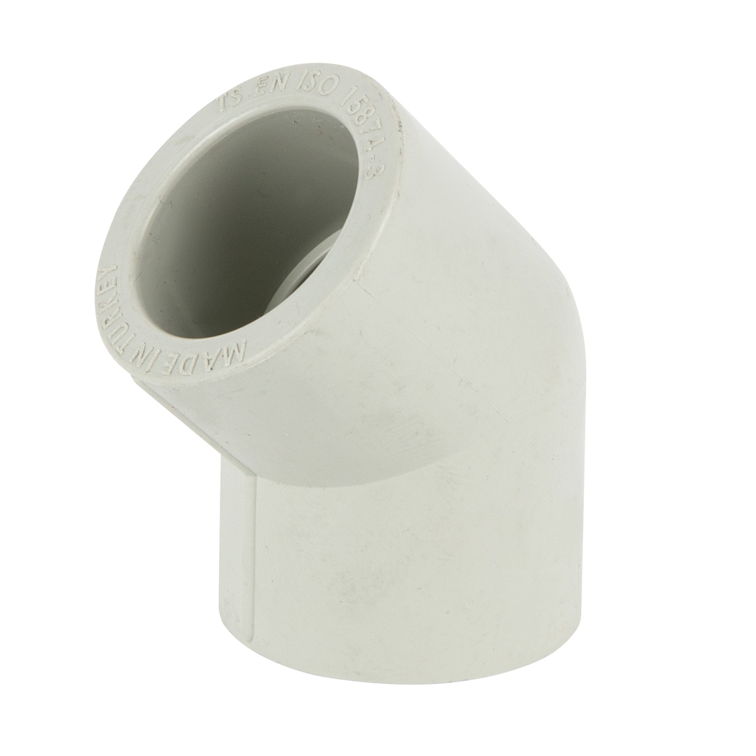 Cot PPR, 45 grade, 25 mm, gri