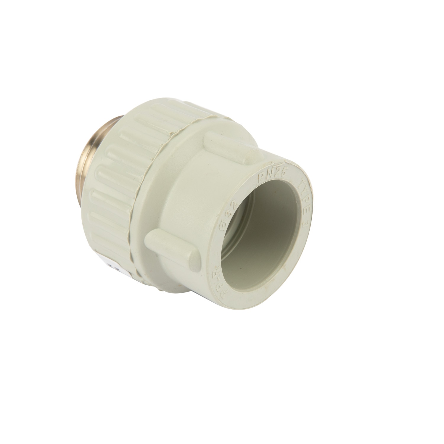 Racord PPR gri, 32 mm, racord 1, filet exterior
