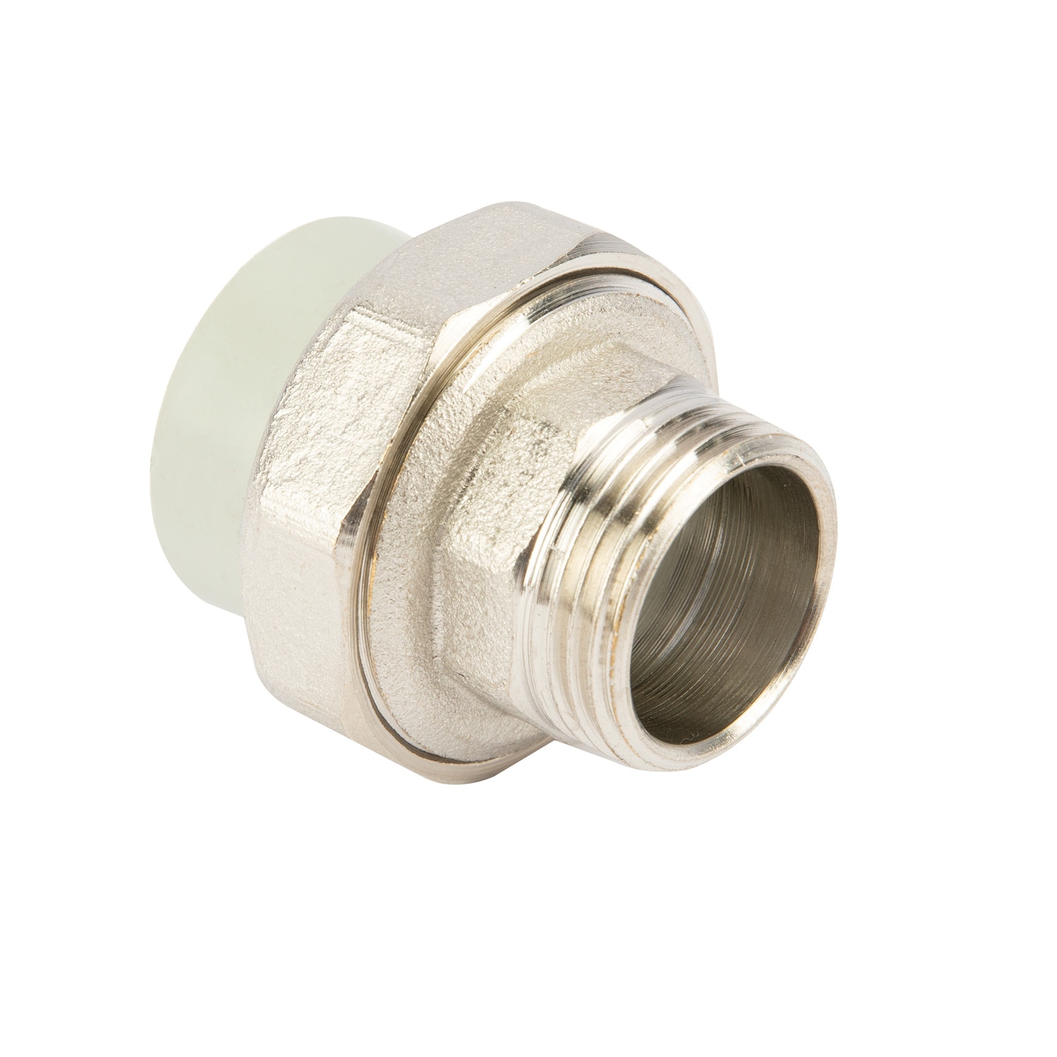 Racord olandez, PPR, gri, metalic, 32 mm, racord 1, filet exterior