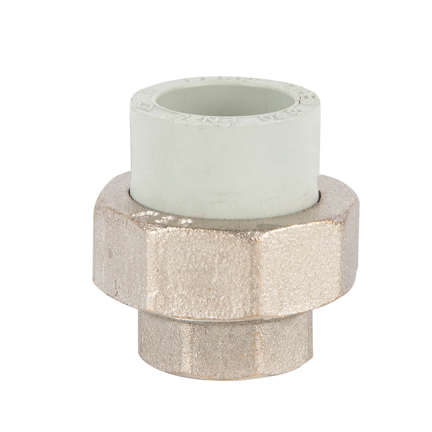 Racord olandez, PPR, gri, metalic, 20 mm, racord 1/2, filet interior