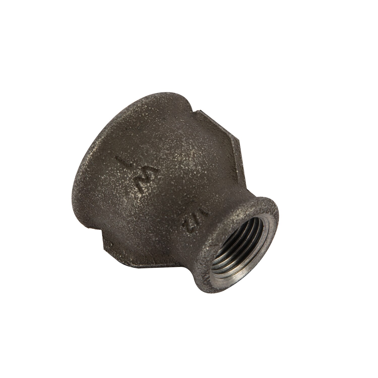 Mufa redusa, neagra, racord 1 x 1/2, filet interior-exterior