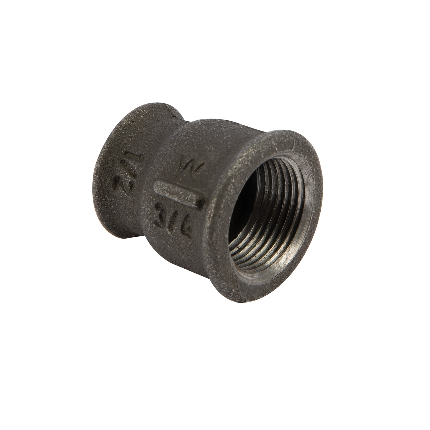 Mufa redusa, neagra, racord 3/4 x 1/2, filet interior