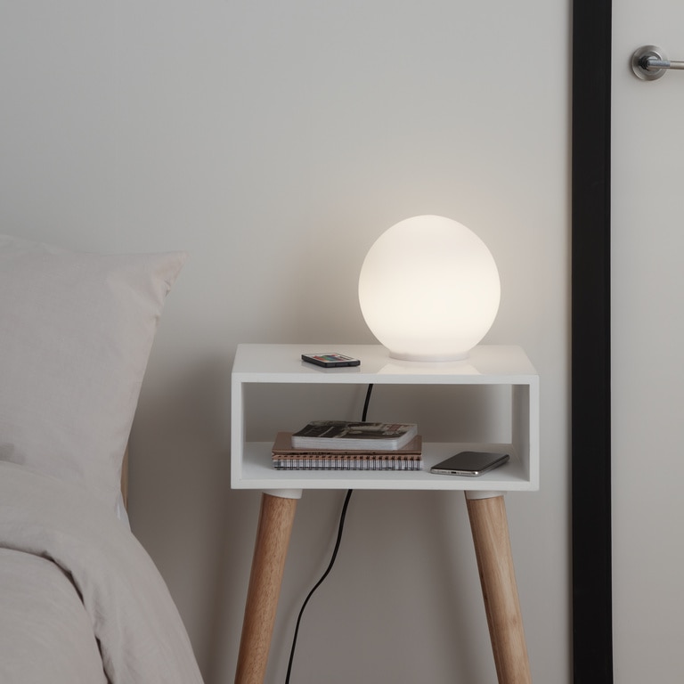 Veioza LED, camer de zi, tip sfera,   Baoule
