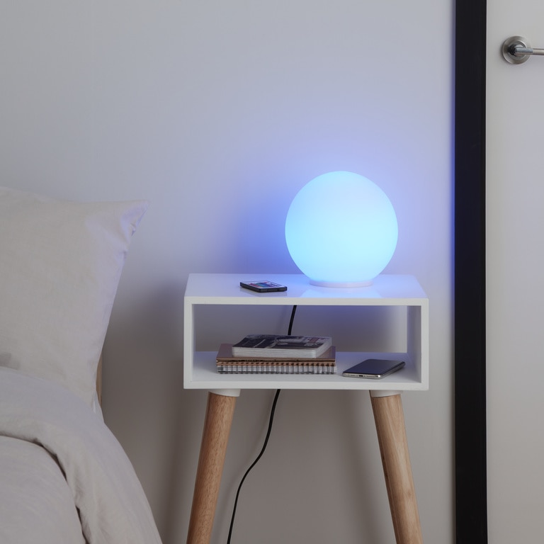 Veioza LED, camer de zi, tip sfera,   Baoule