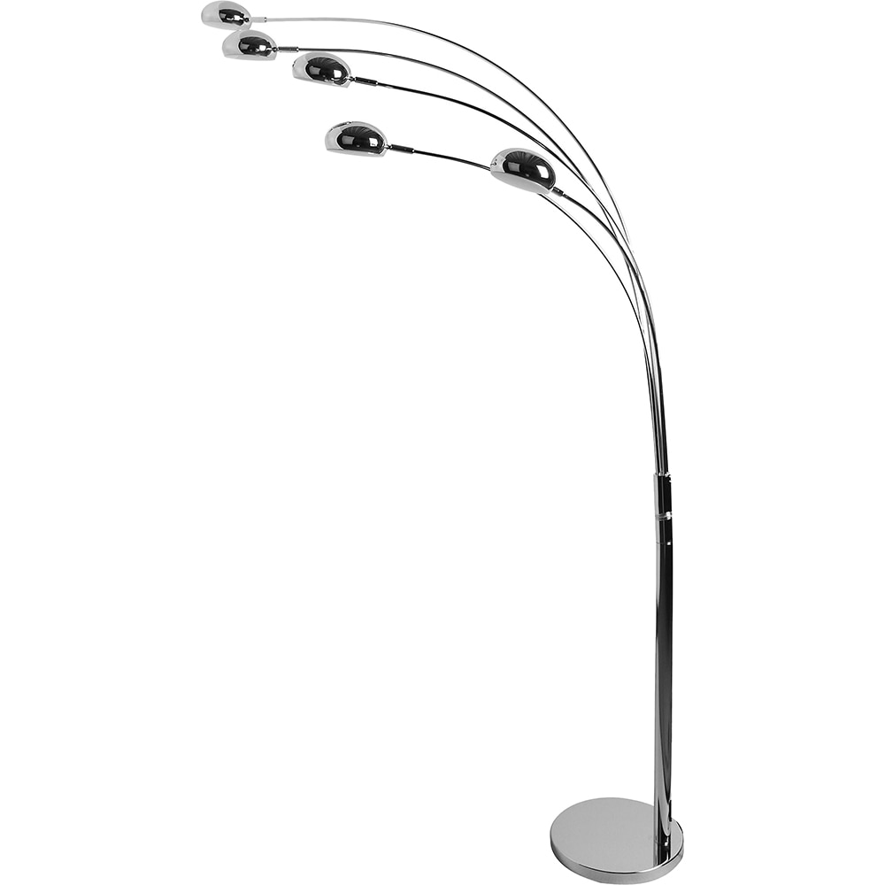 Lampadar LED reglabil Coolah GOODHOME, 160 cm, 38W, 2600lm, IP20, argintiu