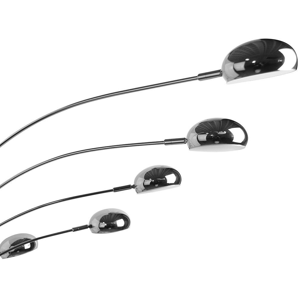 Lampadar LED reglabil Coolah GOODHOME, 160 cm, 38W, 2600lm, IP20, argintiu