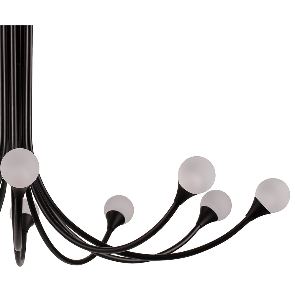 Lustra GOODHOME Kirindy, 19.5W, LED, negru