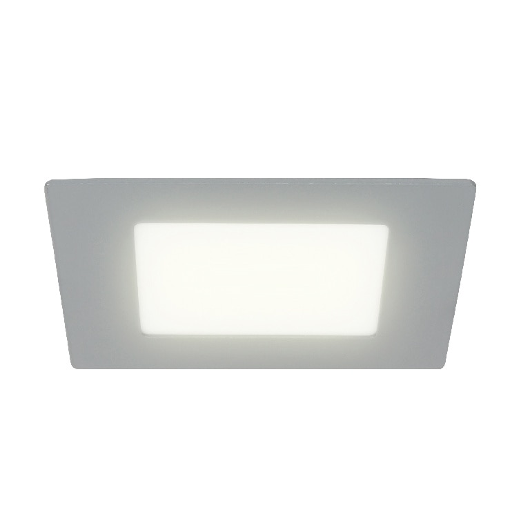 Spot LED, patrat, argintiu, 380 lm, Octave