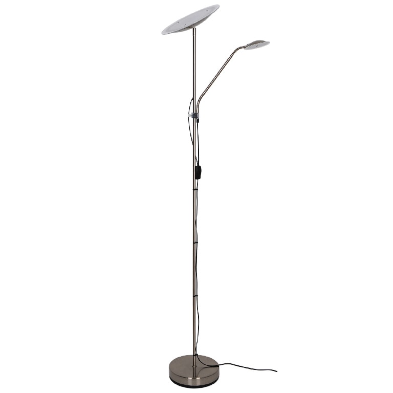 Lampadar Argintiu, LED integrat, 18 W, 165 cm  GoodHome Picrite