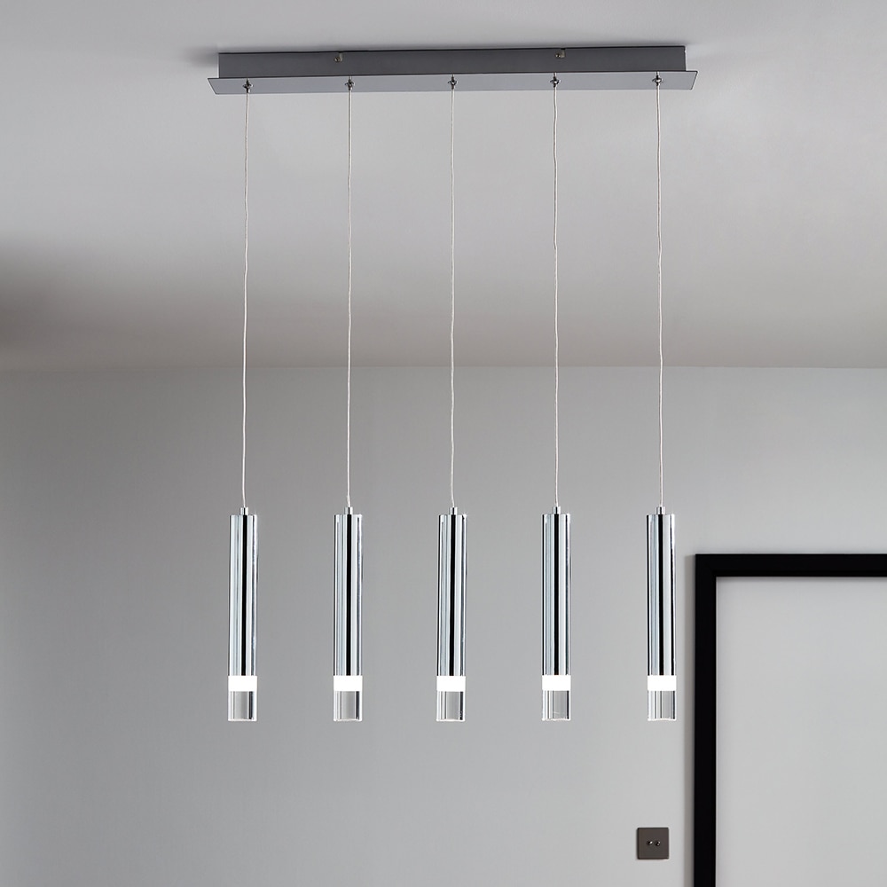 Pendul GOODHOME Rossak, LED, 27W, crom