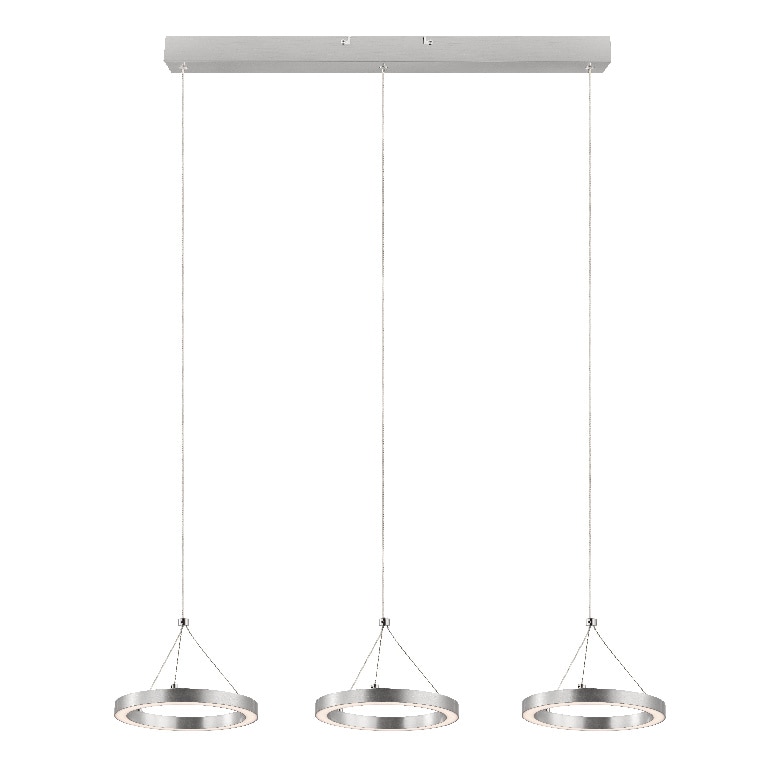 Lustra, Argintiu, 36 W, 3 x Integrat • GoodHome Taphao