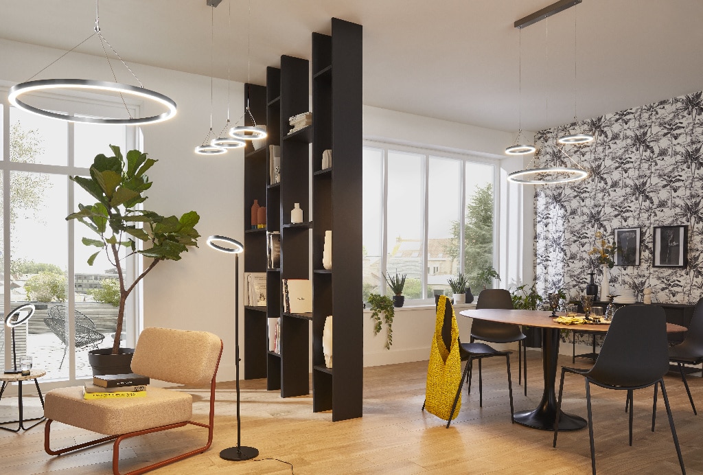 Lustra, Negru, 60 W, 3 x Integrat • GoodHome Taphao