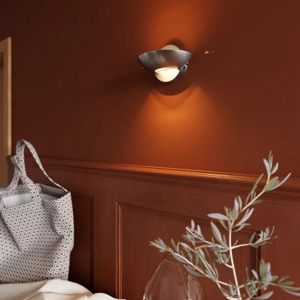 Aplica de perete Wuzit GoodHome, LED integrat, 4 W, 300 lm, argintiu