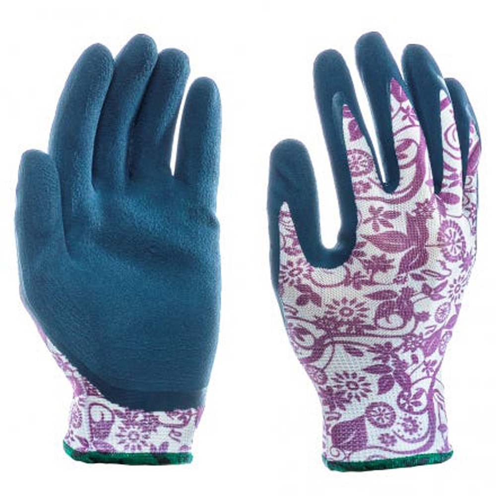 Manusi gradinarit DALGECO, marime 10, mov, nailon-latex de cauciuc