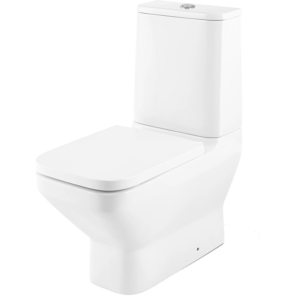 Set vas WC GOODHOME Teesta, ceramica, 36 x 65.5 x 83.5 cm, rezervor 3/6 l, capac SoftClose, alb