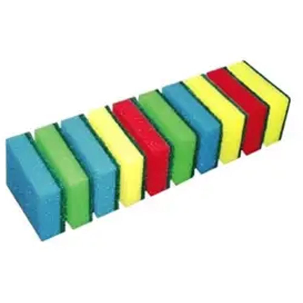 Burete de vase PLASTINA, 10 bucati, multicolor