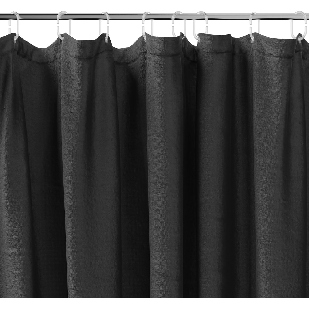 Perdea dus Kina GoodHome, poliester, 180x200 cm, negru