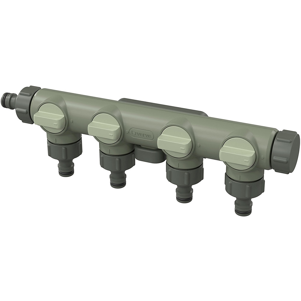 Conector furtun cu 4 iesiri VERVE, verde