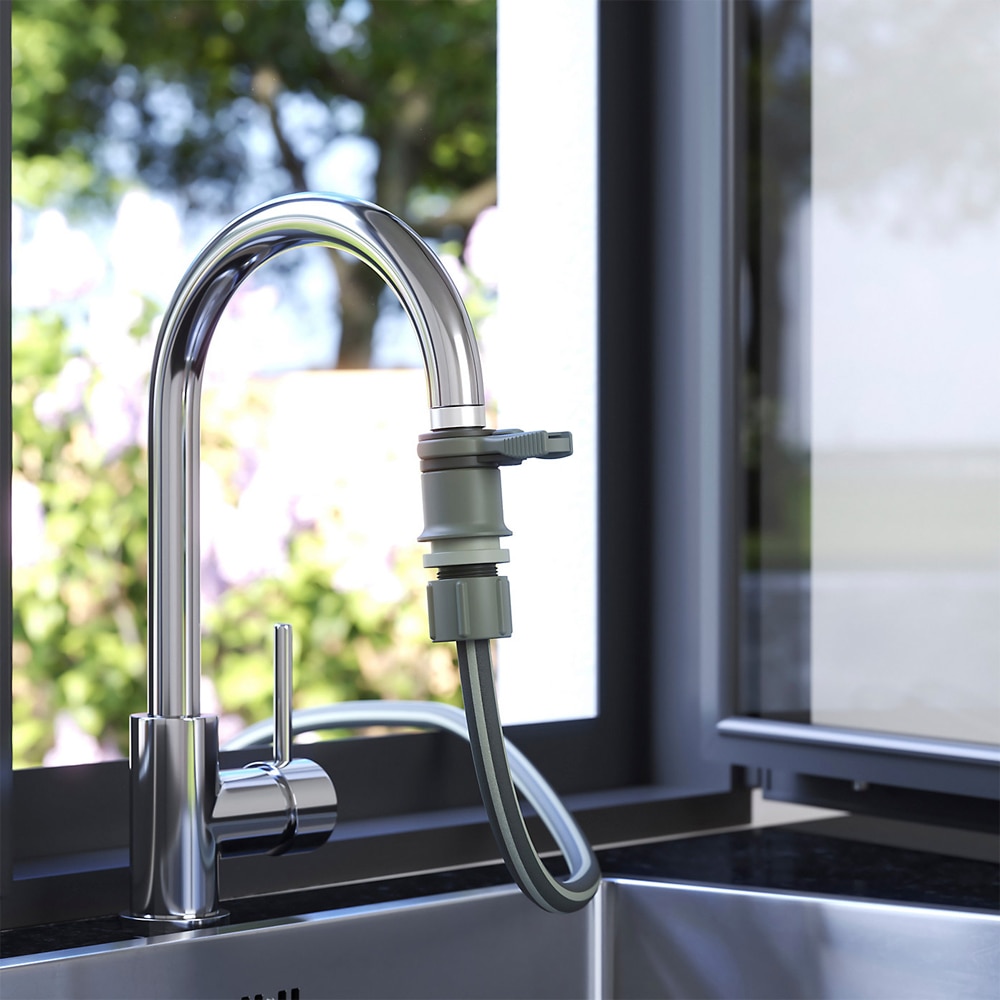 Conector furtun VERVE, 22/24 mm, verde