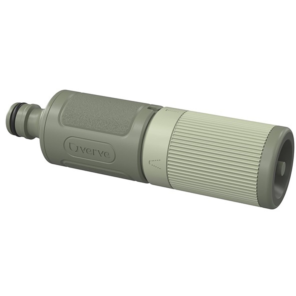 Duza pentru furtun reglabila VERVE, 2 jeturi, 13.3 x 3.5 x 3.5 cm, plastic, verde