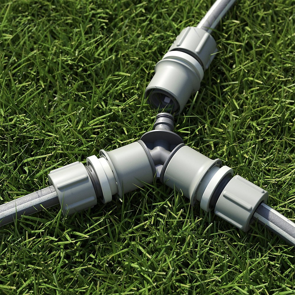 Conector triplu pentru furtun VERVE, verde